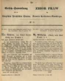 Gesetz-Sammlung f&uuml;r die K&ouml;niglichen Preussischen Staaten. 1867.02.11 No11
