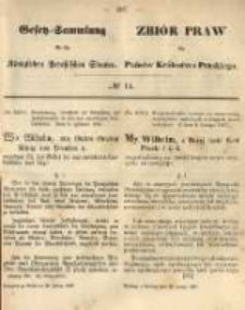 Gesetz-Sammlung f&uuml;r die K&ouml;niglichen Preussischen Staaten. 1867.02.22 No14