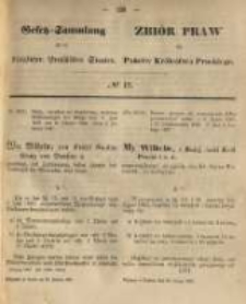 Gesetz-Sammlung f&uuml;r die K&ouml;niglichen Preussischen Staaten. 1867.02.26 No15