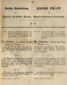 Gesetz-Sammlung f&uuml;r die K&ouml;niglichen Preussischen Staaten. 1867.03.02 No17