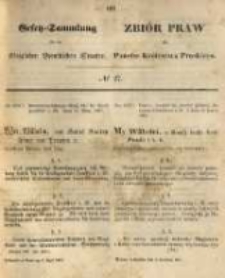 Gesetz-Sammlung für die Königlichen Preussischen Staaten. 1867.04.09 No27