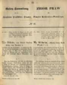 Gesetz-Sammlung f&uuml;r die K&ouml;niglichen Preussischen Staaten. 1867.04.24 No31