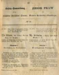 Gesetz-Sammlung f&uuml;r die K&ouml;niglichen Preussischen Staaten. 1867.04.27 No34