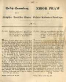 Gesetz-Sammlung f&uuml;r die K&ouml;niglichen Preussischen Staaten. 1867.05.20 No41