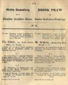 Gesetz-Sammlung f&uuml;r die K&ouml;niglichen Preussischen Staaten. 1867.05.28 No43