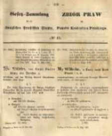 Gesetz-Sammlung f&uuml;r die K&ouml;niglichen Preussischen Staaten. 1867.05.29 No45