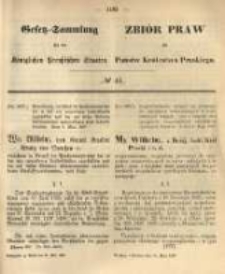 Gesetz-Sammlung f&uuml;r die K&ouml;niglichen Preussischen Staaten. 1867.05.31 No46