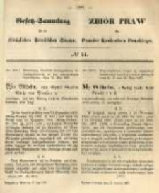 Gesetz-Sammlung f&uuml;r die K&ouml;niglichen Preussischen Staaten. 1867.06.11 No51