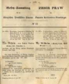 Gesetz-Sammlung f&uuml;r die K&ouml;niglichen Preussischen Staaten. 1867.06.13 No52