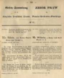 Gesetz-Sammlung f&uuml;r die K&ouml;niglichen Preussischen Staaten. 1867.07.05 No61