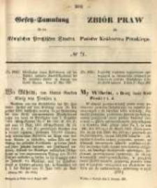 Gesetz-Sammlung für die Königlichen Preussischen Staaten. 1867.08.05 No71