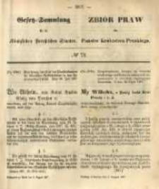 Gesetz-Sammlung für die Königlichen Preussischen Staaten. 1867.08.09 No72