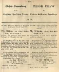 Gesetz-Sammlung f&uuml;r die K&ouml;niglichen Preussischen Staaten. 1867.08.17 No76