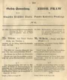 Gesetz-Sammlung f&uuml;r die K&ouml;niglichen Preussischen Staaten. 1867.08.24 No81