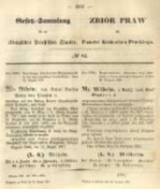Gesetz-Sammlung f&uuml;r die K&ouml;niglichen Preussischen Staaten. 1867.08.29 No82