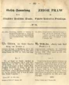 Gesetz-Sammlung für die Königlichen Preussischen Staaten. 1867.09.07 No85