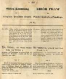 Gesetz-Sammlung f&uuml;r die K&ouml;niglichen Preussischen Staaten. 1867.09.17 No92