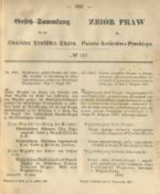 Gesetz-Sammlung f&uuml;r die K&ouml;niglichen Preussischen Staaten. 1867.10.21 No113