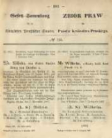 Gesetz-Sammlung f&uuml;r die K&ouml;niglichen Preussischen Staaten. 1867.11.09 No115