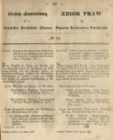 Gesetz-Sammlung f&uuml;r die K&ouml;niglichen Preussischen Staaten. 1867.02.28 No16