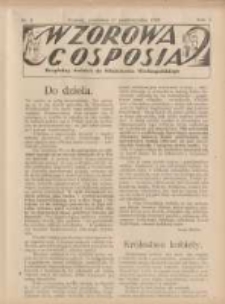 Wzorowa Gosposia: bezpłatny dodatek do "Włościanina Wielkopolskiego" 1929.10.27 R.1 Nr2