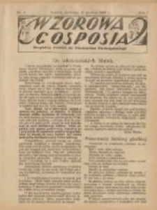 Wzorowa Gosposia: bezpłatny dodatek do "Włościanina Wielkopolskiego" 1929.12.15 R.1 Nr4