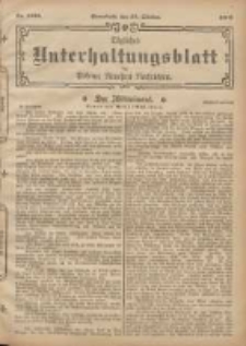 Tägliches Unterhaltungsblatt der Posener Neuesten Nachrichten 1902.10.25 Nr1026