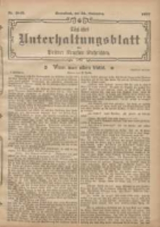 Tägliches Unterhaltungsblatt der Posener Neuesten Nachrichten 1902.11.22 Nr1049