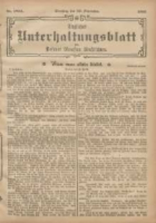 Tägliches Unterhaltungsblatt der Posener Neuesten Nachrichten 1902.11.25 Nr1051