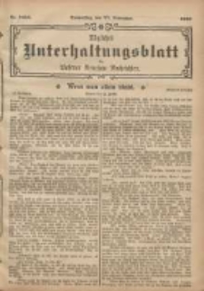 Tägliches Unterhaltungsblatt der Posener Neuesten Nachrichten 1902.11.27 Nr1053