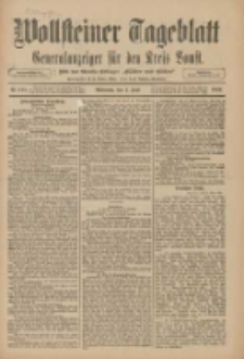 Wollsteiner Tageblatt: Generalanzeiger f&uuml;r den Kreis Bomst: mit der Gratis-Beilage: "Bl&auml;tter und Bl&uuml;ten" 1910.06.01 Nr125