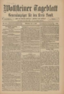 Wollsteiner Tageblatt: Generalanzeiger für den Kreis Bomst: mit der Gratis-Beilage: "Blätter und Blüten" 1910.06.01 Nr125