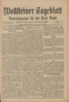 Wollsteiner Tageblatt: Generalanzeiger für den Kreis Bomst: mit der Gratis-Beilage: "Blätter und Blüten" 1910.06.23 Nr144