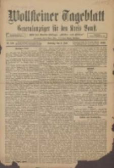 Wollsteiner Tageblatt: Generalanzeiger f&uuml;r den Kreis Bomst: mit der Gratis-Beilage: "Bl&auml;tter und Bl&uuml;ten" 1910.07.03 Nr153