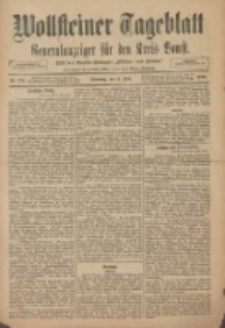Wollsteiner Tageblatt: Generalanzeiger für den Kreis Bomst: mit der Gratis-Beilage: "Blätter und Blüten" 1910.07.05 Nr154