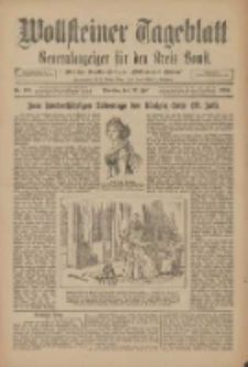 Wollsteiner Tageblatt: Generalanzeiger f&uuml;r den Kreis Bomst: mit der Gratis-Beilage: "Bl&auml;tter und Bl&uuml;ten" 1910.07.19 Nr166
