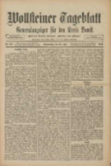 Wollsteiner Tageblatt: Generalanzeiger f&uuml;r den Kreis Bomst: mit der Gratis-Beilage: "Bl&auml;tter und Bl&uuml;ten" 1910.07.28 Nr174