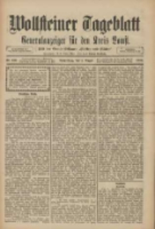 Wollsteiner Tageblatt: Generalanzeiger f&uuml;r den Kreis Bomst: mit der Gratis-Beilage: "Bl&auml;tter und Bl&uuml;ten" 1910.08.04 Nr180