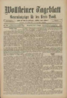 Wollsteiner Tageblatt: Generalanzeiger f&uuml;r den Kreis Bomst: mit der Gratis-Beilage: "Bl&auml;tter und Bl&uuml;ten" 1910.08.06 Nr182