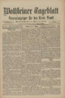 Wollsteiner Tageblatt: Generalanzeiger für den Kreis Bomst: mit der Gratis-Beilage: "Blätter und Blüten" 1910.08.07 Nr183