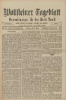 Wollsteiner Tageblatt: Generalanzeiger f&uuml;r den Kreis Bomst: mit der Gratis-Beilage: "Bl&auml;tter und Bl&uuml;ten" 1910.08.09 Nr184