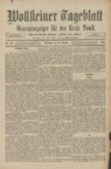 Wollsteiner Tageblatt: Generalanzeiger f&uuml;r den Kreis Bomst: mit der Gratis-Beilage: "Bl&auml;tter und Bl&uuml;ten" 1910.08.10 Nr185