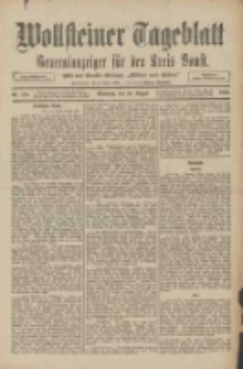 Wollsteiner Tageblatt: Generalanzeiger für den Kreis Bomst: mit der Gratis-Beilage: "Blätter und Blüten" 1910.08.10 Nr185