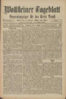 Wollsteiner Tageblatt: Generalanzeiger f&uuml;r den Kreis Bomst: mit der Gratis-Beilage: "Bl&auml;tter und Bl&uuml;ten" 1910.08.18 Nr192