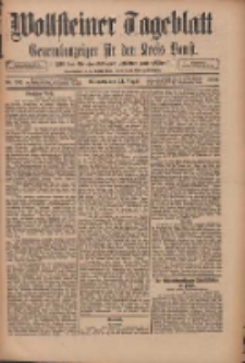 Wollsteiner Tageblatt: Generalanzeiger für den Kreis Bomst: mit der Gratis-Beilage: "Blätter und Blüten" 1910.08.24 Nr197