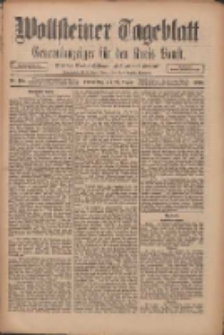 Wollsteiner Tageblatt: Generalanzeiger f&uuml;r den Kreis Bomst: mit der Gratis-Beilage: "Bl&auml;tter und Bl&uuml;ten" 1910.08.25 Nr198
