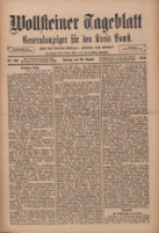 Wollsteiner Tageblatt: Generalanzeiger für den Kreis Bomst: mit der Gratis-Beilage: "Blätter und Blüten" 1910.08.26 Nr199