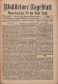 Wollsteiner Tageblatt: Generalanzeiger f&uuml;r den Kreis Bomst: mit der Gratis-Beilage: "Bl&auml;tter und Bl&uuml;ten" 1910.08.30 Nr202