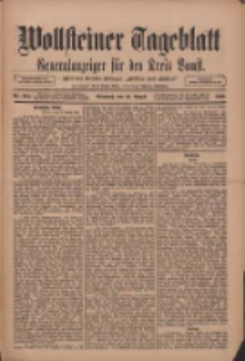 Wollsteiner Tageblatt: Generalanzeiger f&uuml;r den Kreis Bomst: mit der Gratis-Beilage: "Bl&auml;tter und Bl&uuml;ten" 1910.08.31 Nr203