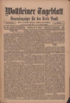 Wollsteiner Tageblatt: Generalanzeiger für den Kreis Bomst: mit der Gratis-Beilage: "Blätter und Blüten" 1910.08.31 Nr203